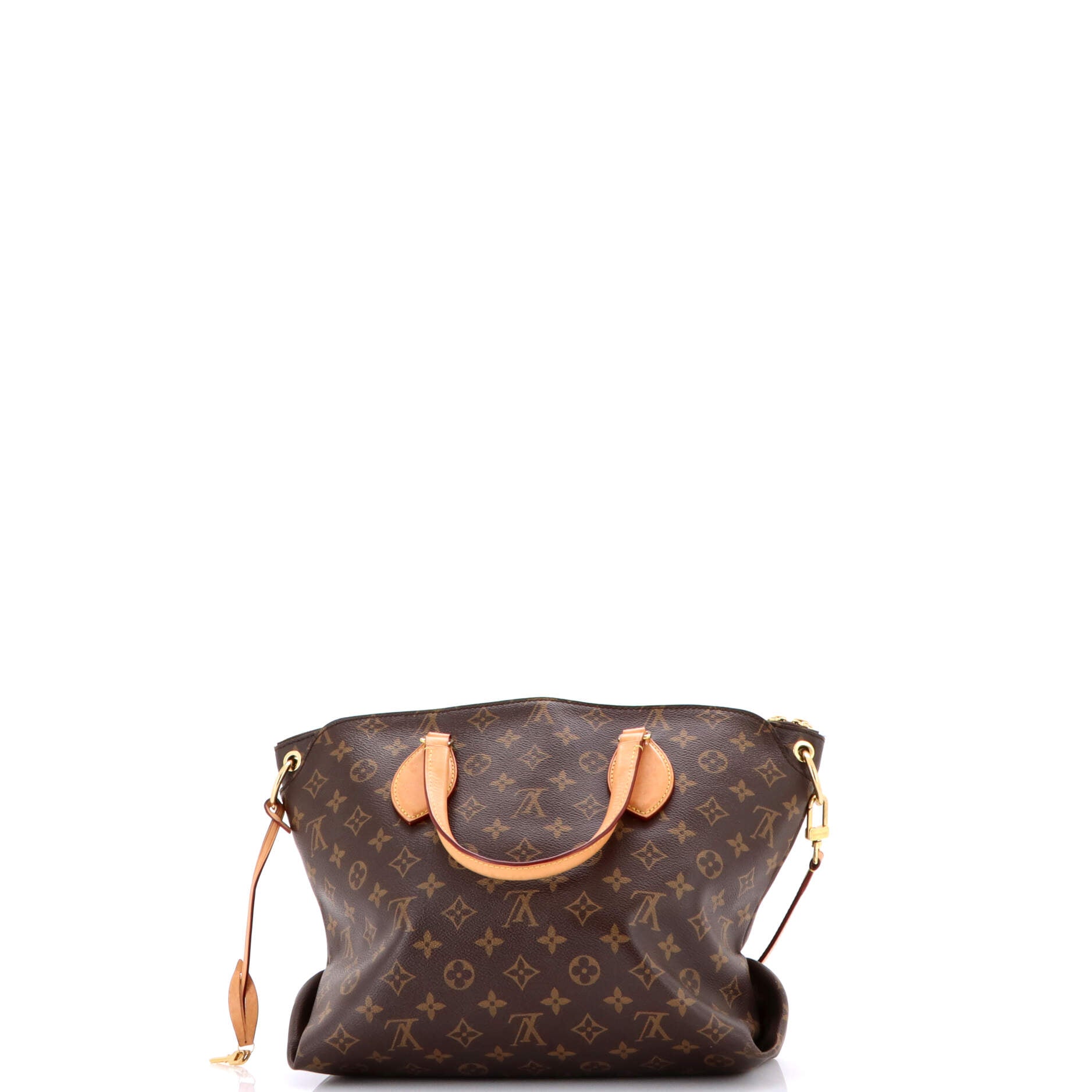 Flower Zipped Tote Monogram Canvas MM