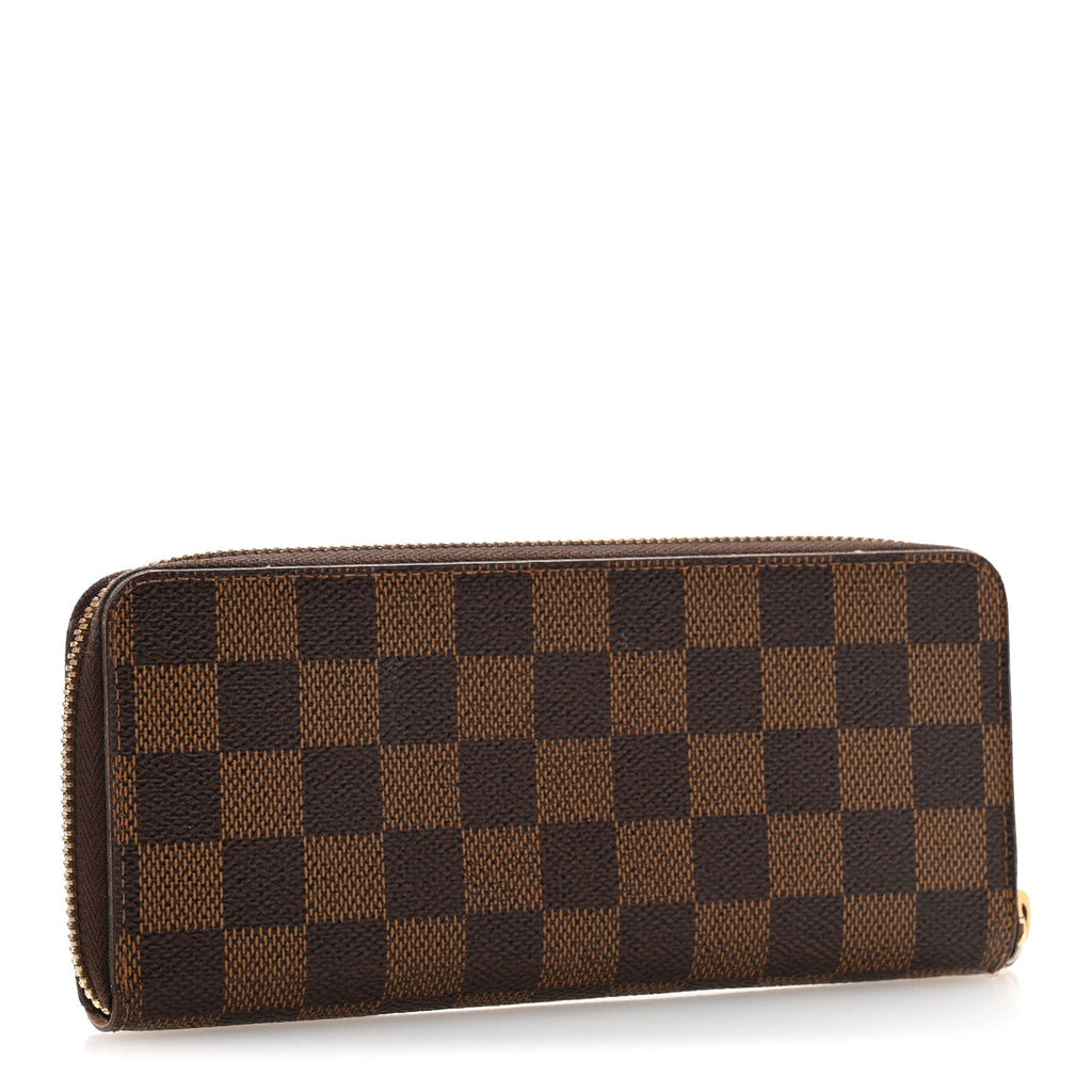 Damier Ebene Clemence Wallet Rose Ballerine