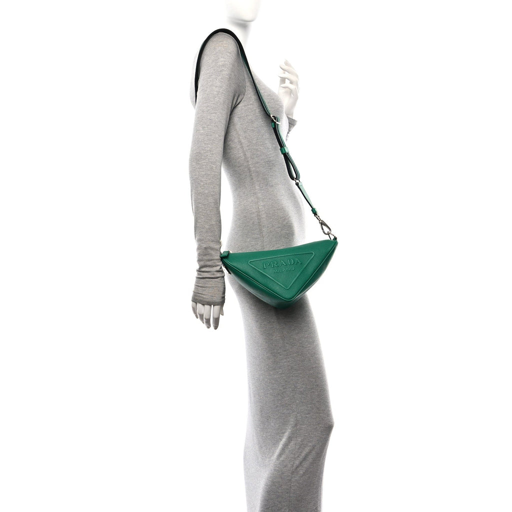 Saffiano Lux Triangle Shoulder Bag Mango