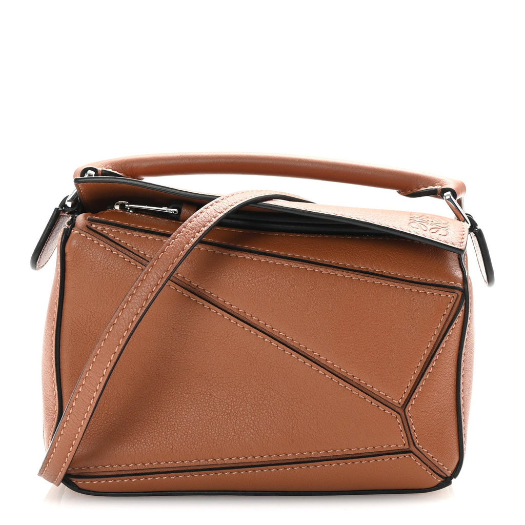 Calfskin Mini Puzzle Bag Tan