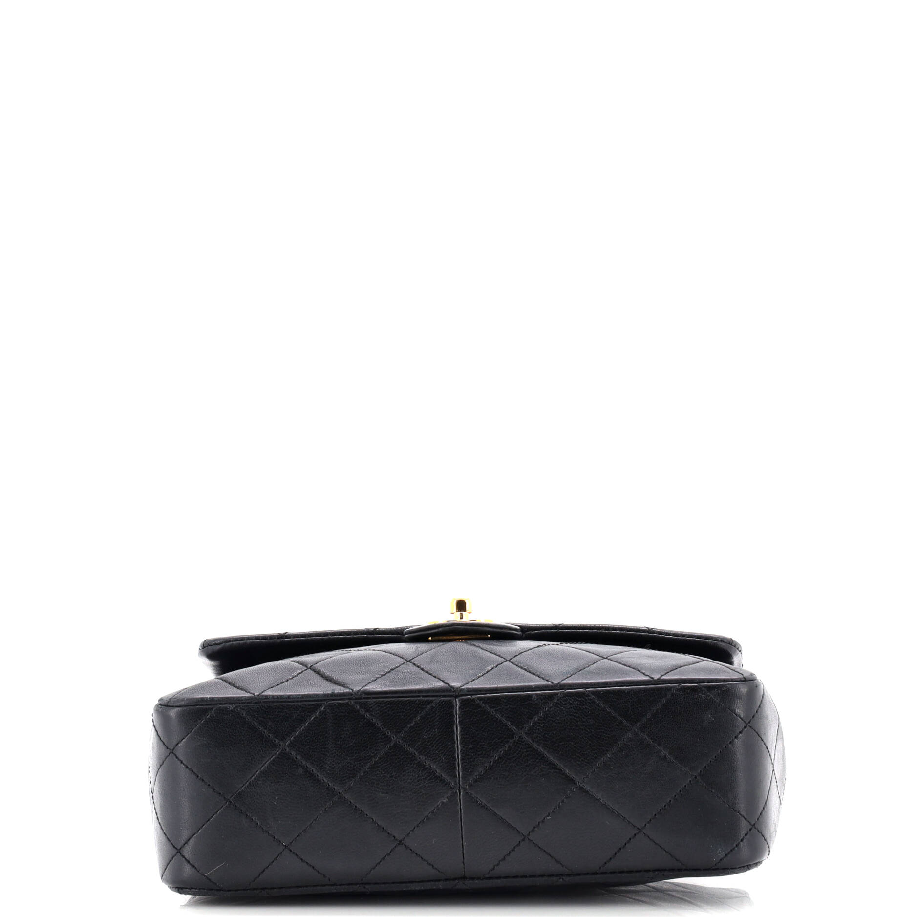 Vintage Square Classic Flap Bag Quilted Lambskin Small