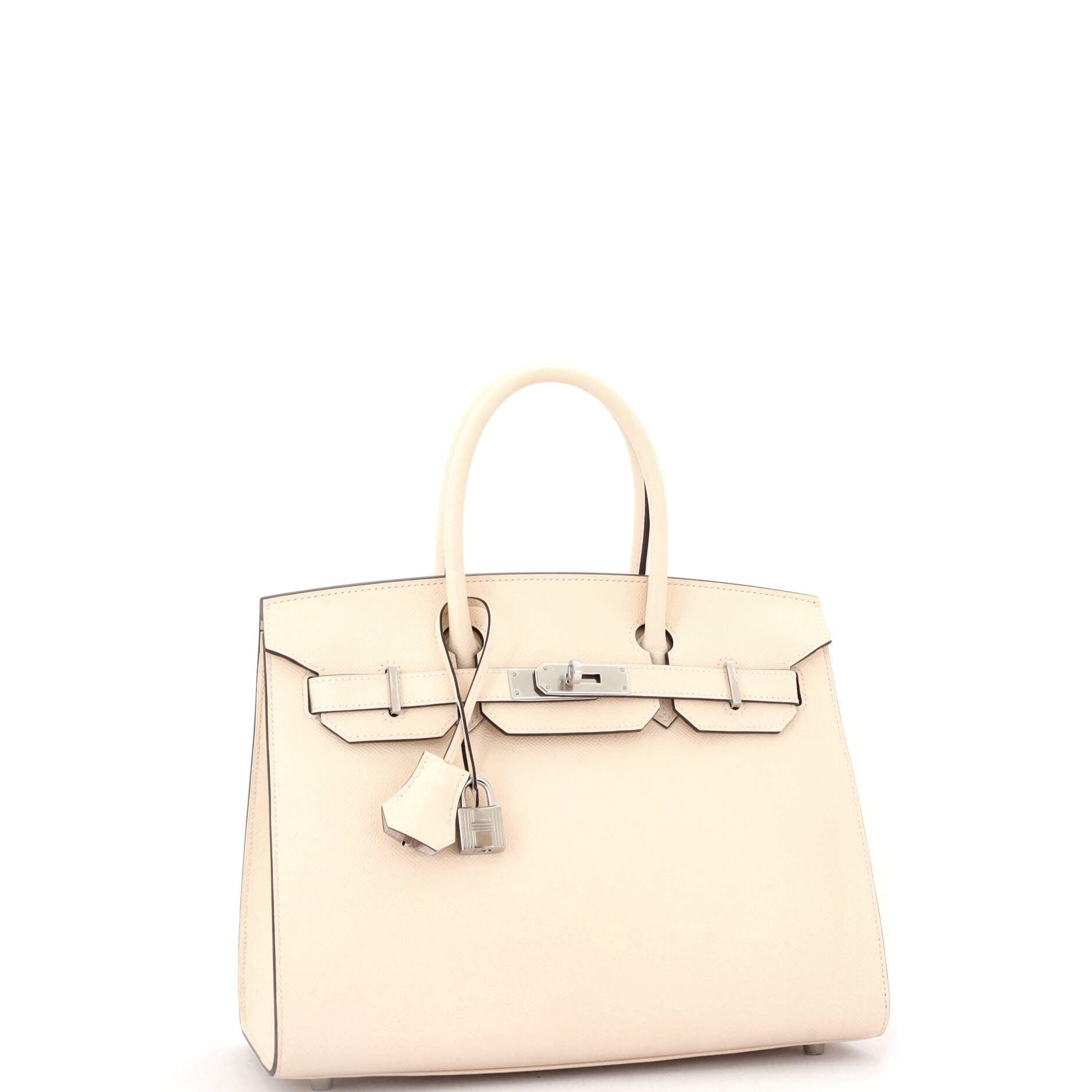 Birkin Sellier Bag Light Epsom with Palladium Hardware 30