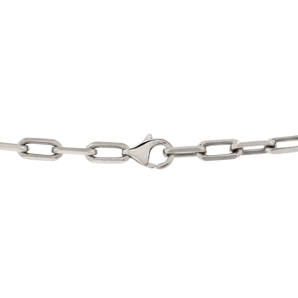 Santos de Cartier Chain Necklace 18K White Gold Medium
