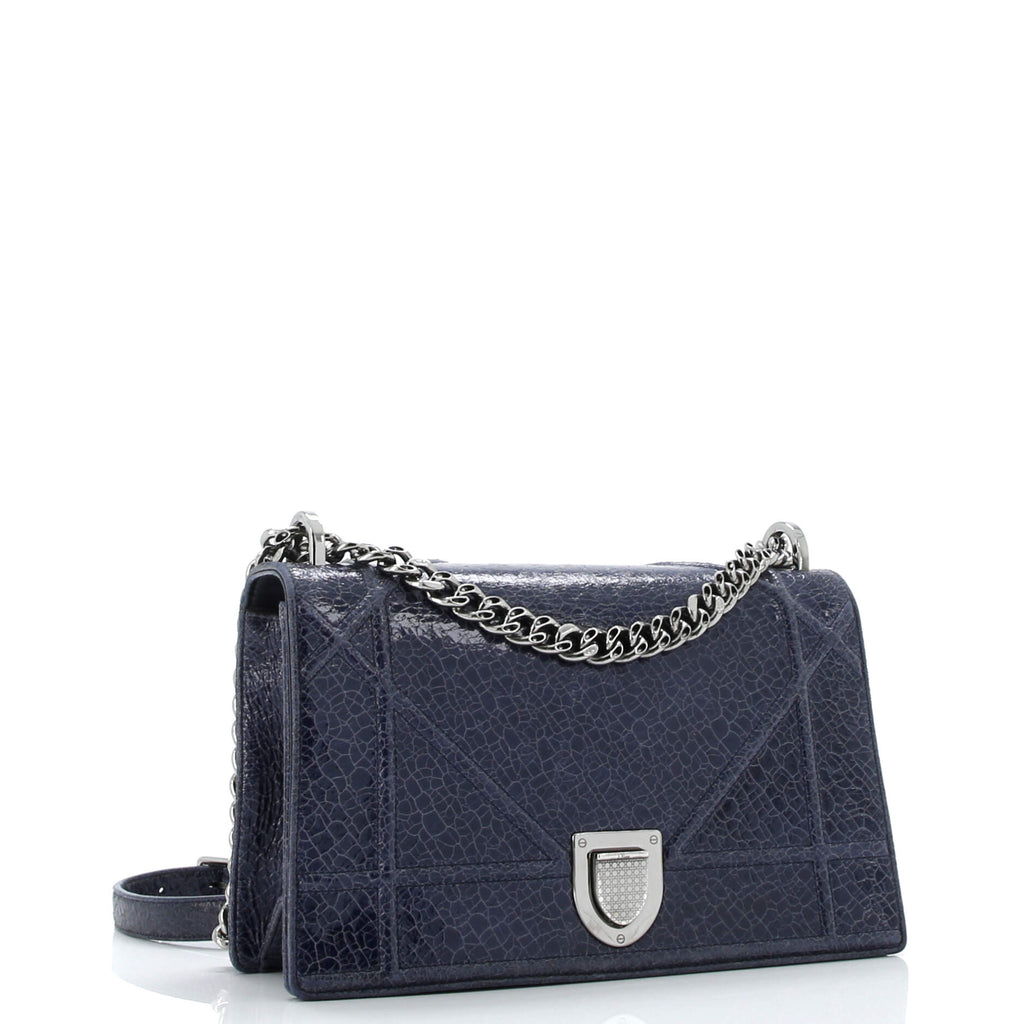 Diorama Flap Bag Crackled Deerskin Medium