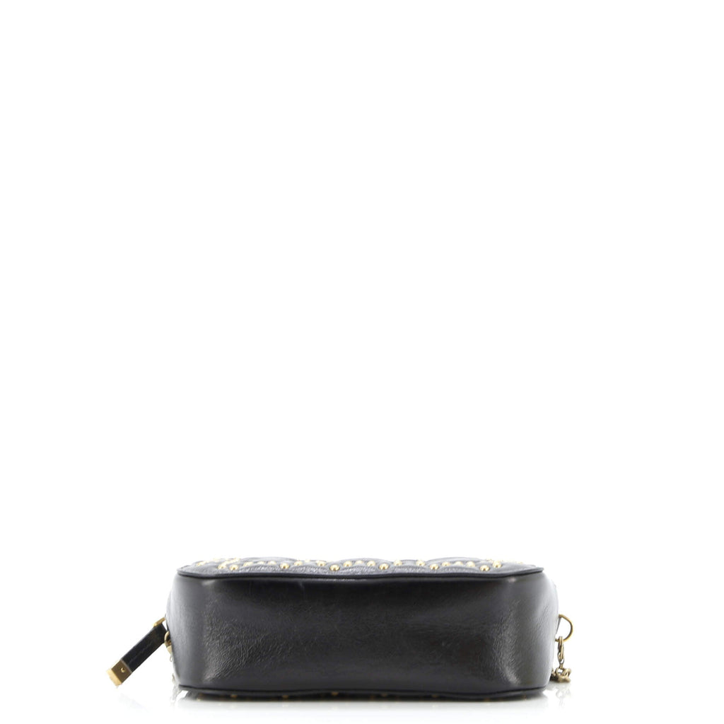 Lady Dior Camera Bag Cannage Studded Leather