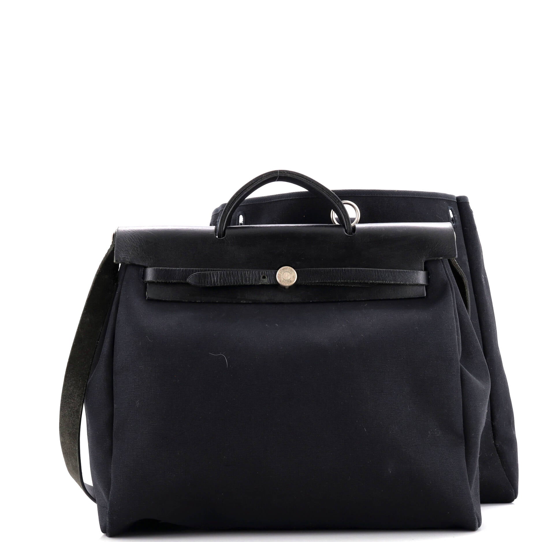Herbag Zip Leather and Toile 39