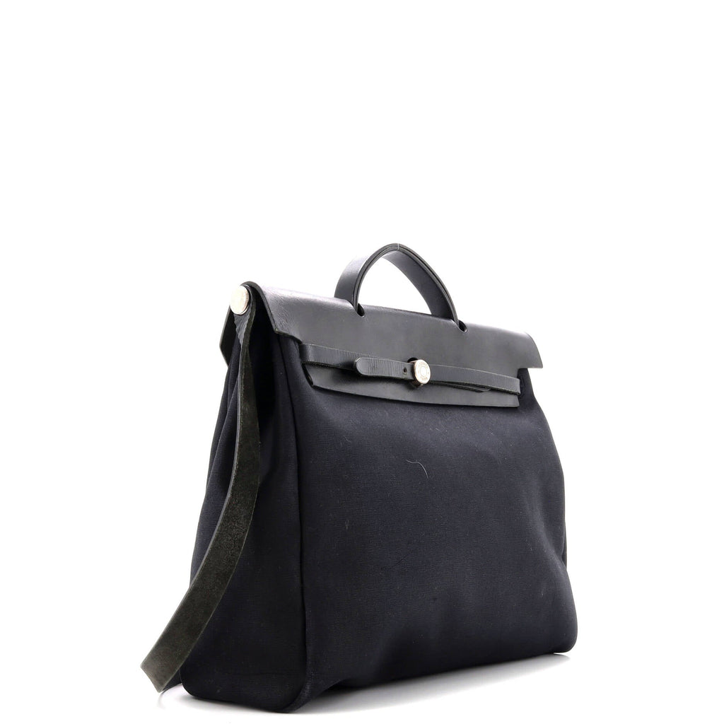 Herbag Zip Leather and Toile 39