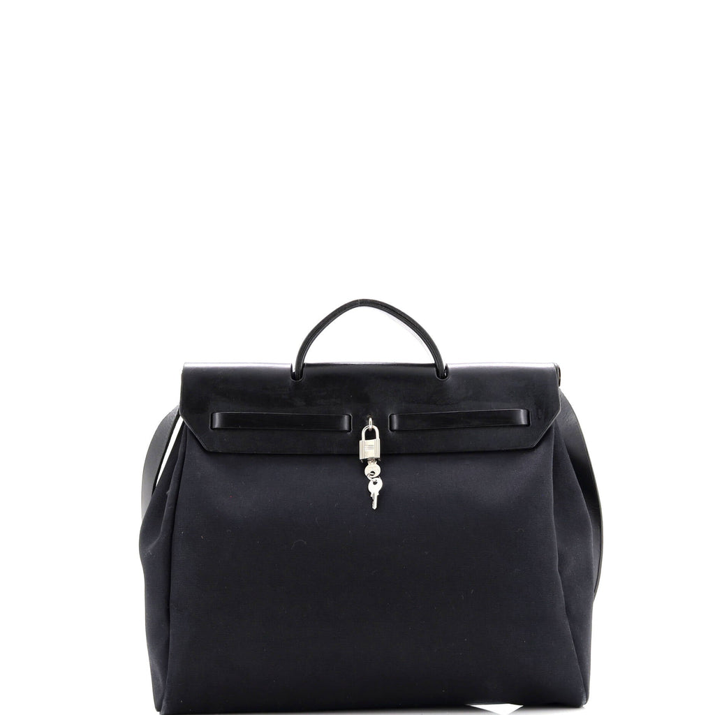 Herbag Zip Leather and Toile 39