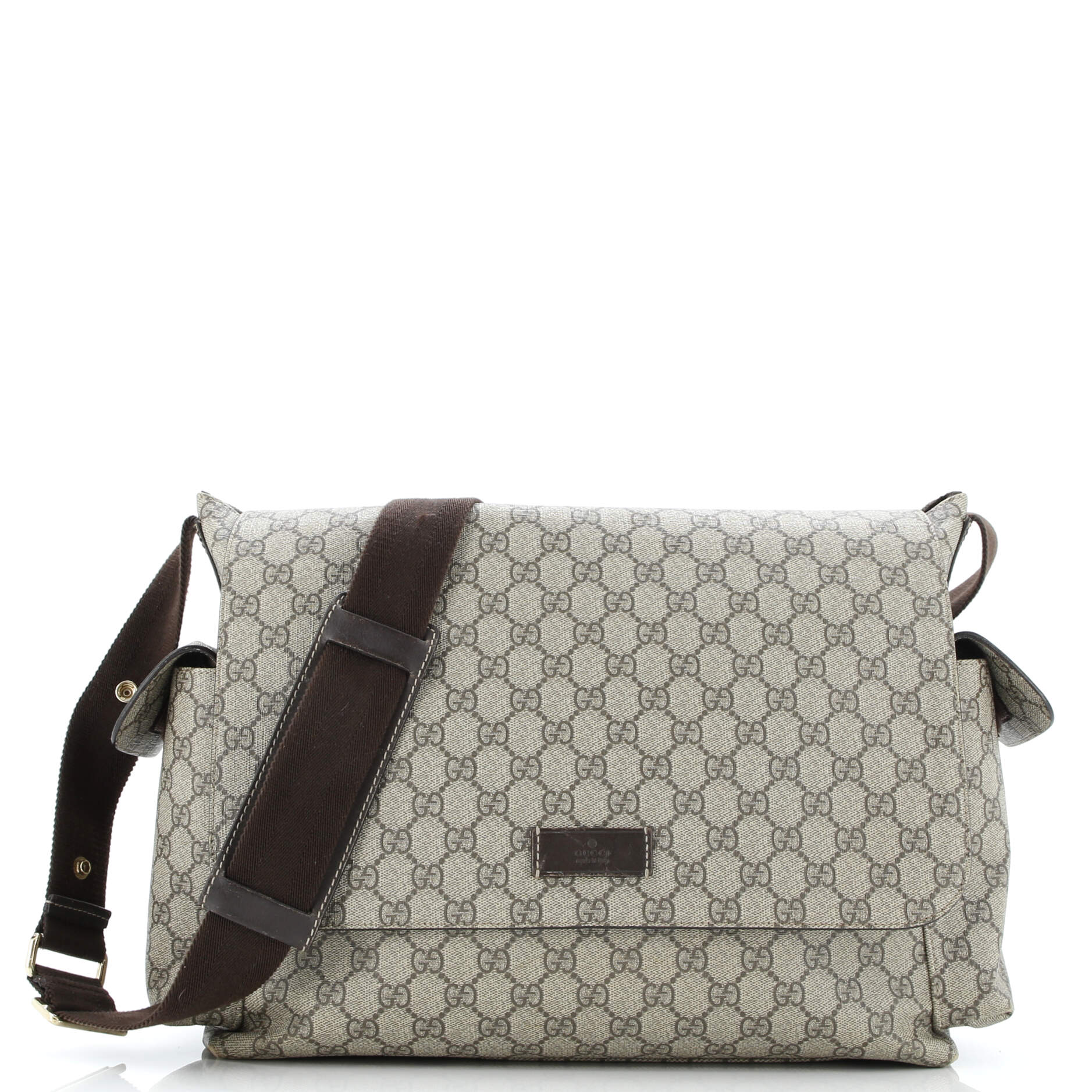 Diaper Bag GG Coated Canvas