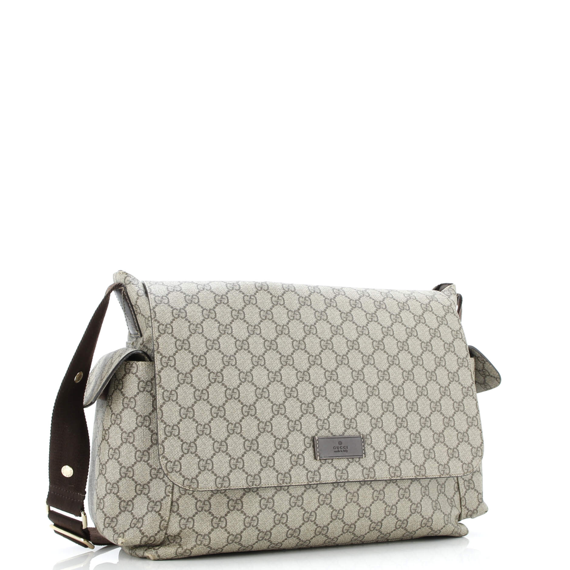 Diaper Bag GG Coated Canvas