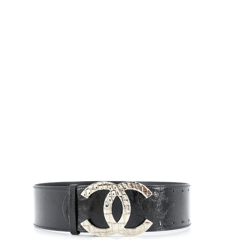 CC Logo Belt Patent Extra Wide 70