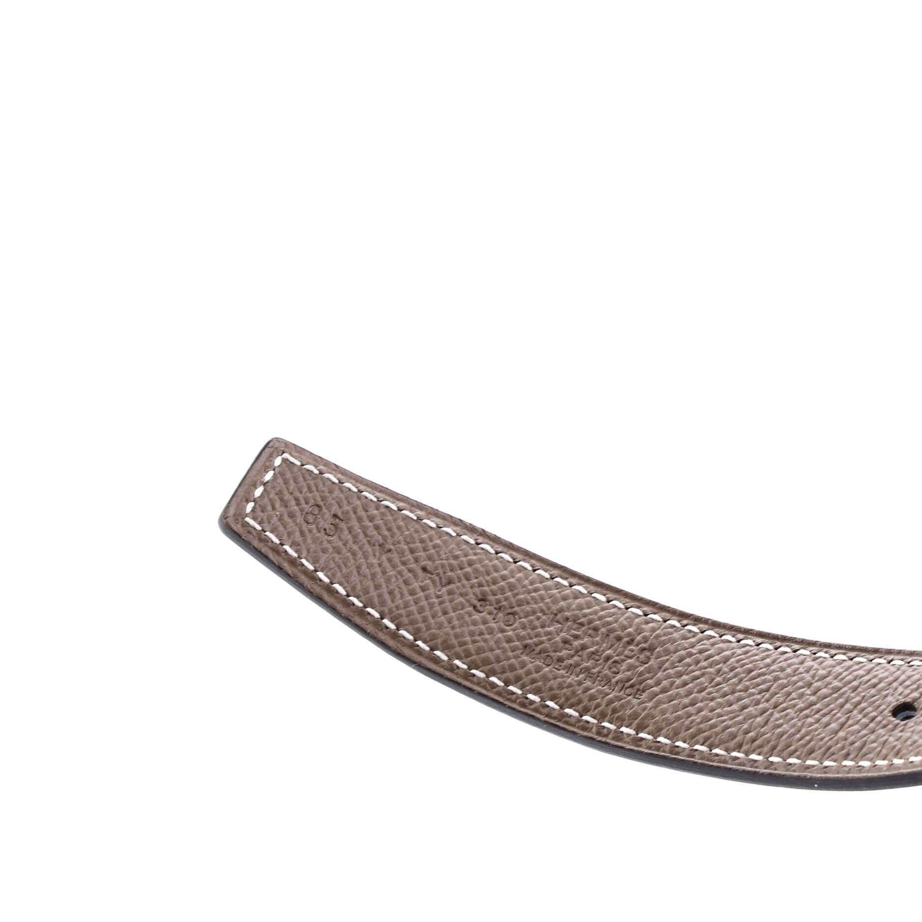 H Torsade Buckle Reversible Belt Leather Thin