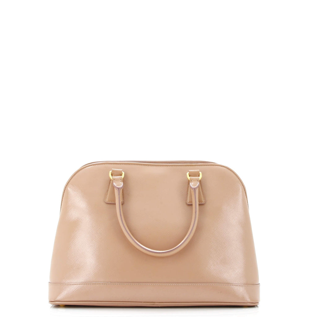 Open Promenade Bag Vernice Saffiano Leather Large