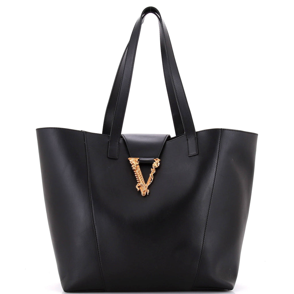 Virtus Open Shopping Tote Leather Medium