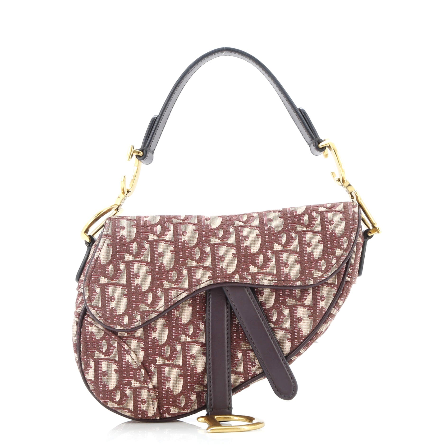 Saddle Handbag Oblique Canvas Mini