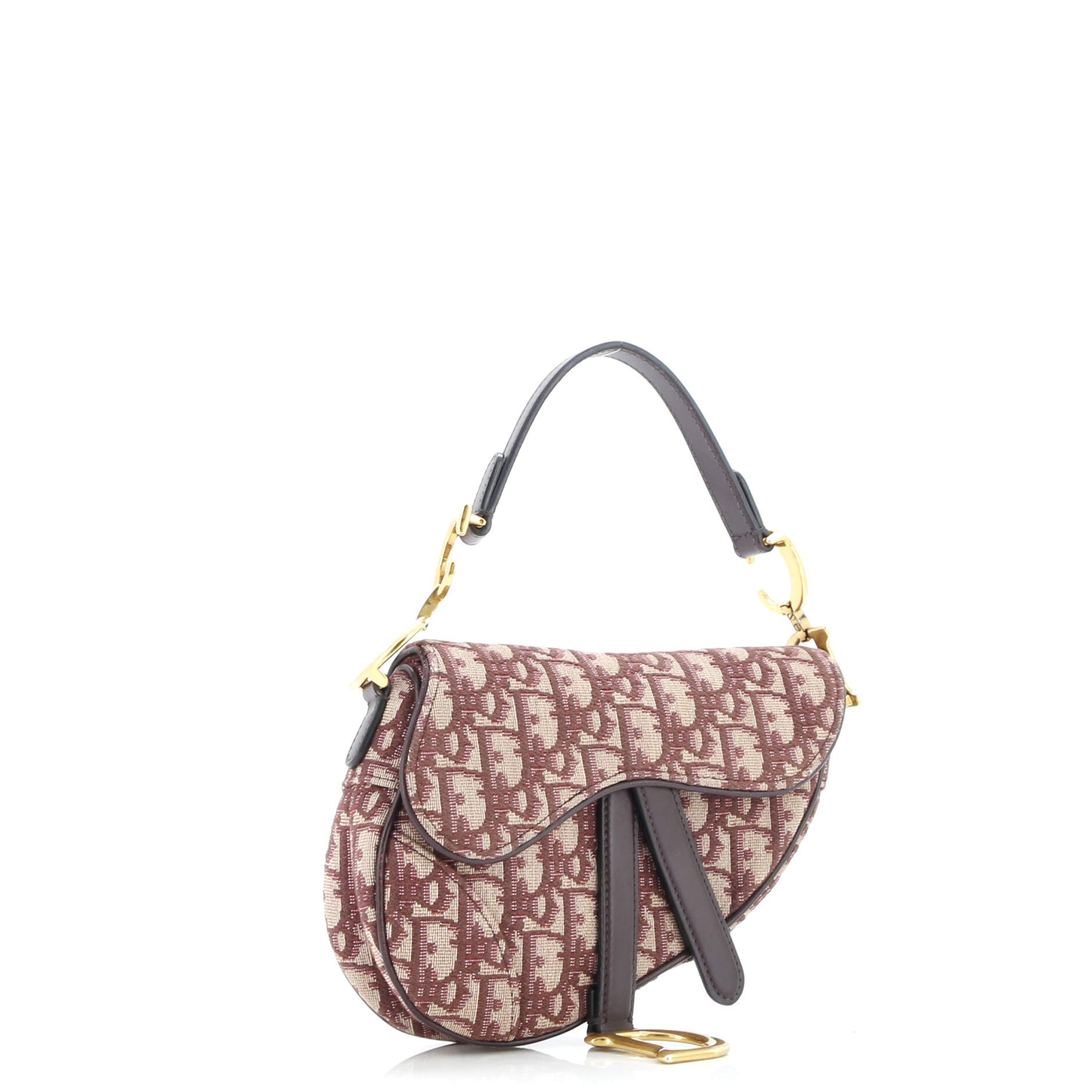 Saddle Handbag Oblique Canvas Mini