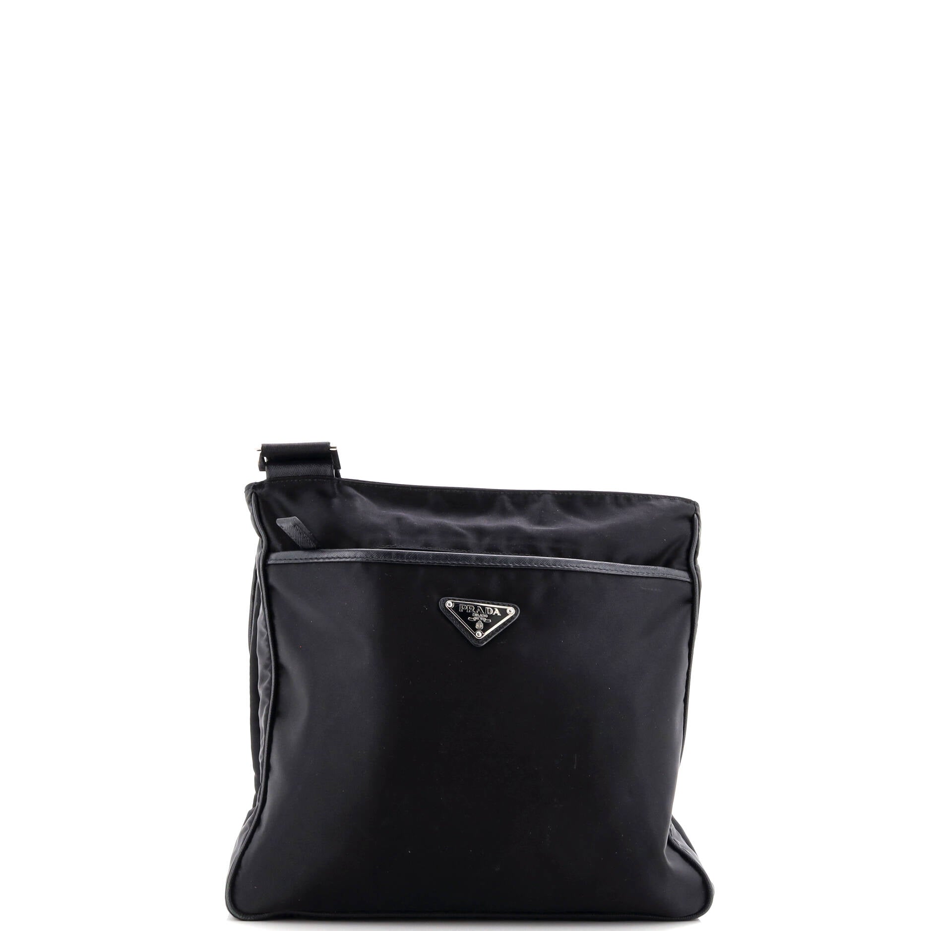 Front Pocket Messenger Bag Tessuto Medium