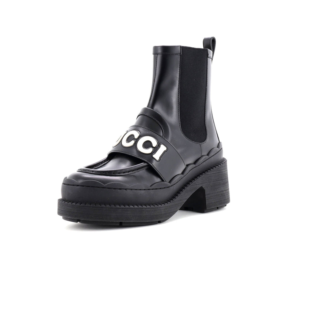 Women's Ornella Logo Ankle Boots Leather