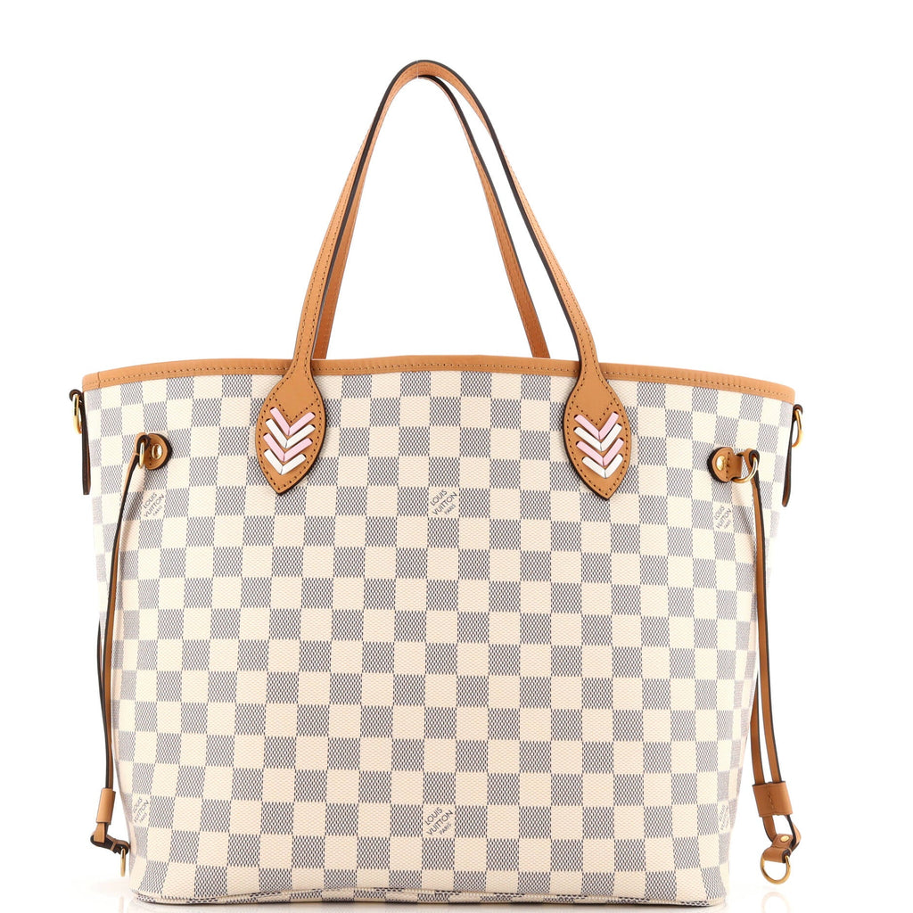 Neverfull NM Tote Damier with Braided Detail MM