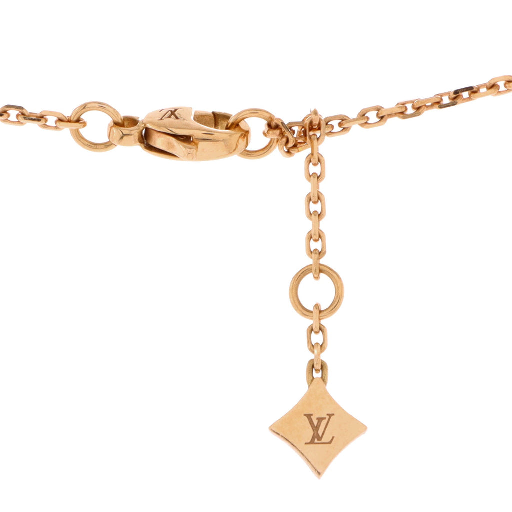 Star Blossom Double Pendant Necklace 18K Rose Gold and Diamonds