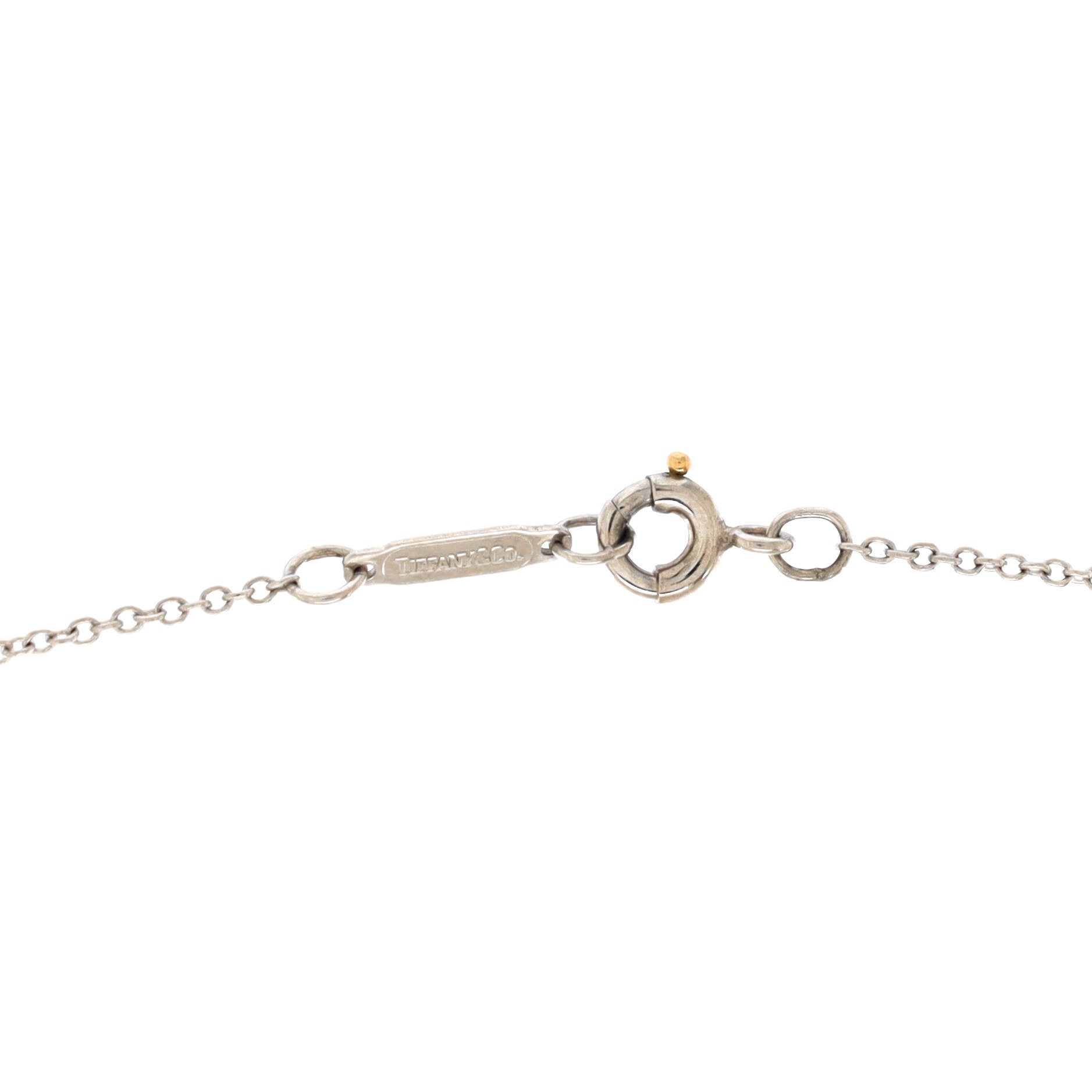 Cross Pendant Necklace Platinum and Diamonds Small