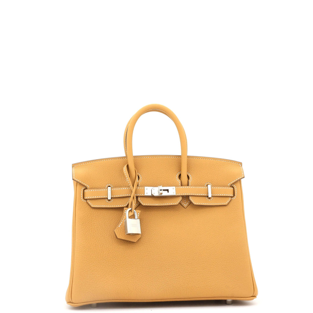 Birkin Handbag Natural Sable Togo with Palladium Hardware 25