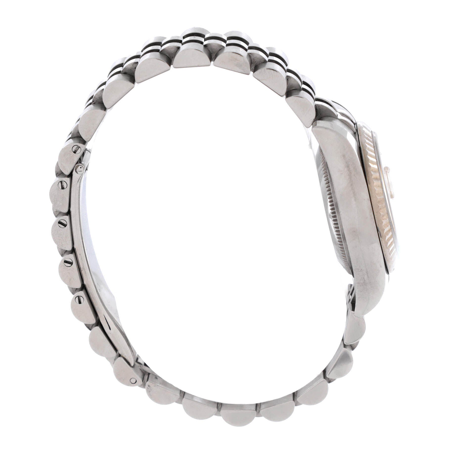 Oyster Perpetual Datejust Automatic Watch Stainless Steel and White Gold with Diamond Markers 26
