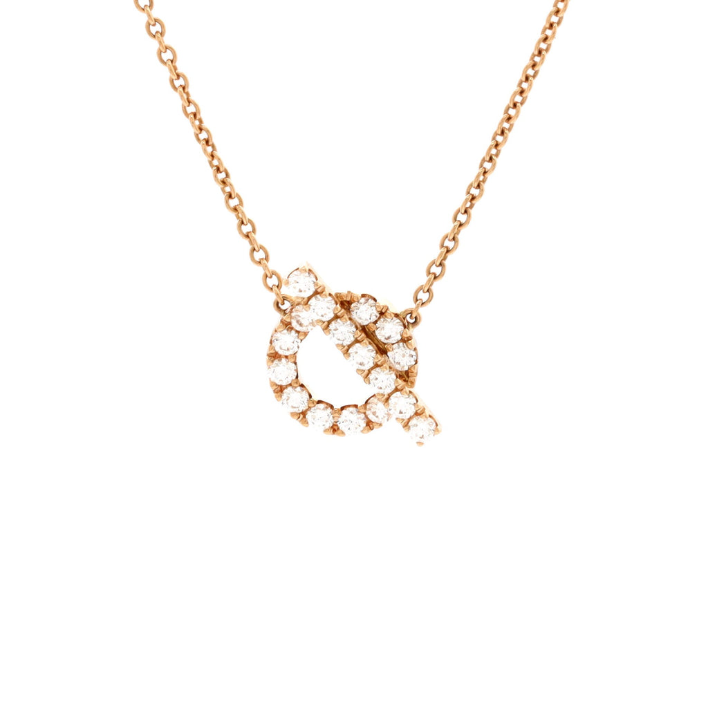 Finesse Pendant Necklace 18K Rose Gold and Diamonds