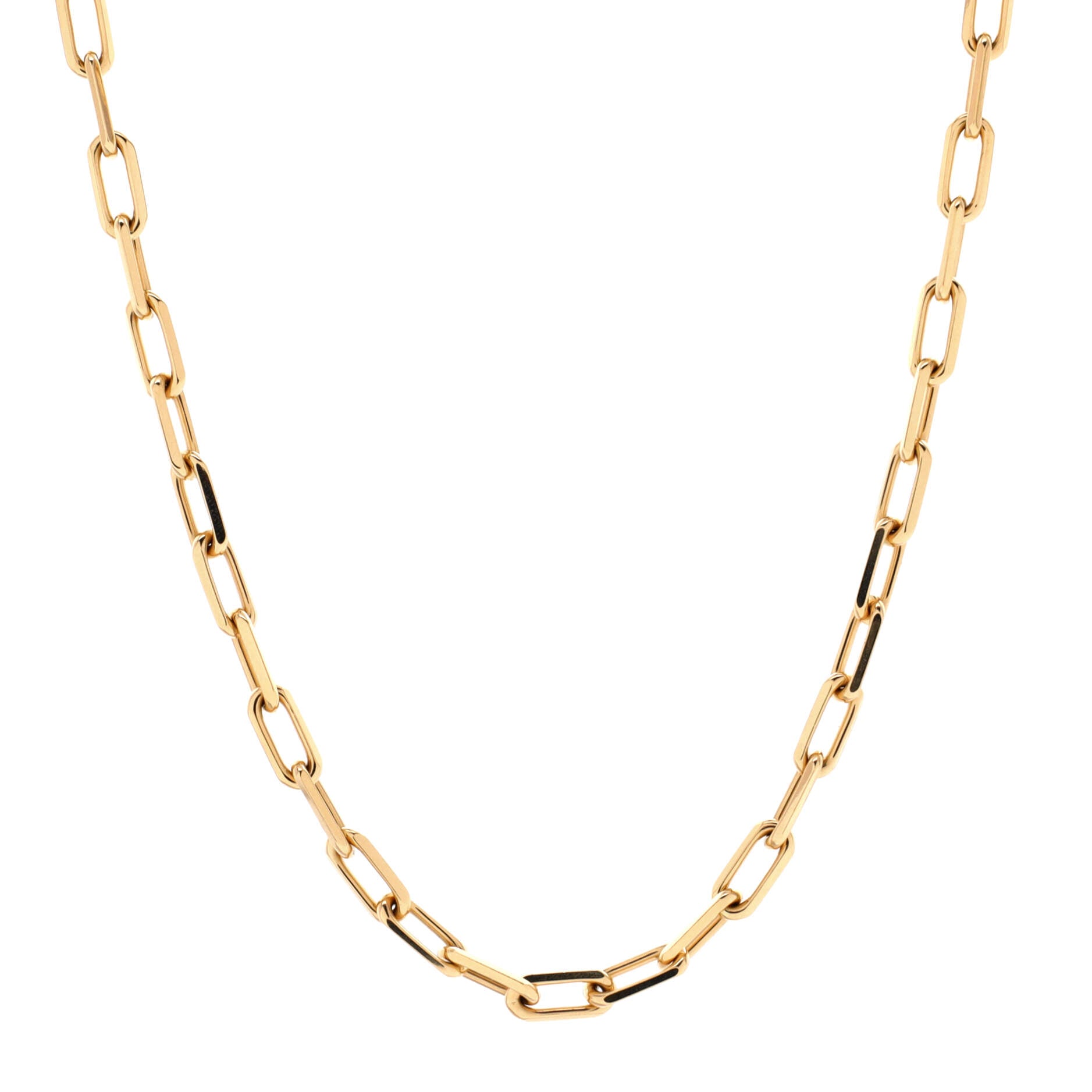 Santos de Cartier Chain Necklace 18K Yellow Gold Small