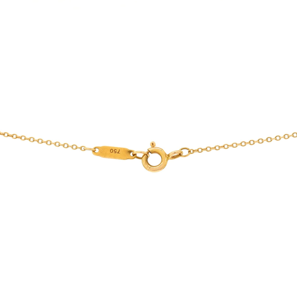 Heart Lock Pendant Necklace 18K Yellow Gold