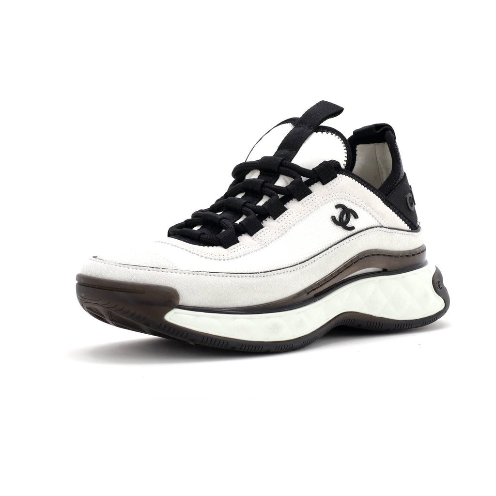 Women's CC Cap Toe Logo Sneakers Mixed Fibers