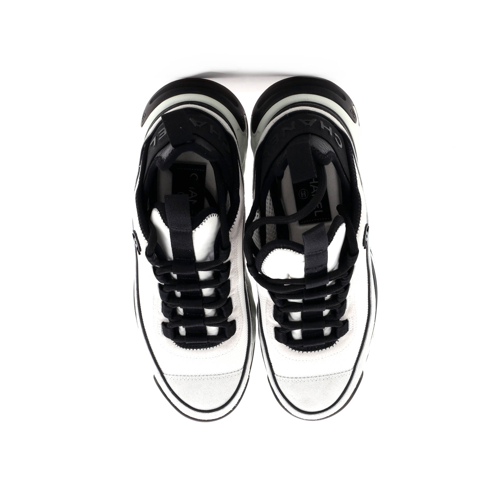 Women's CC Cap Toe Logo Sneakers Mixed Fibers