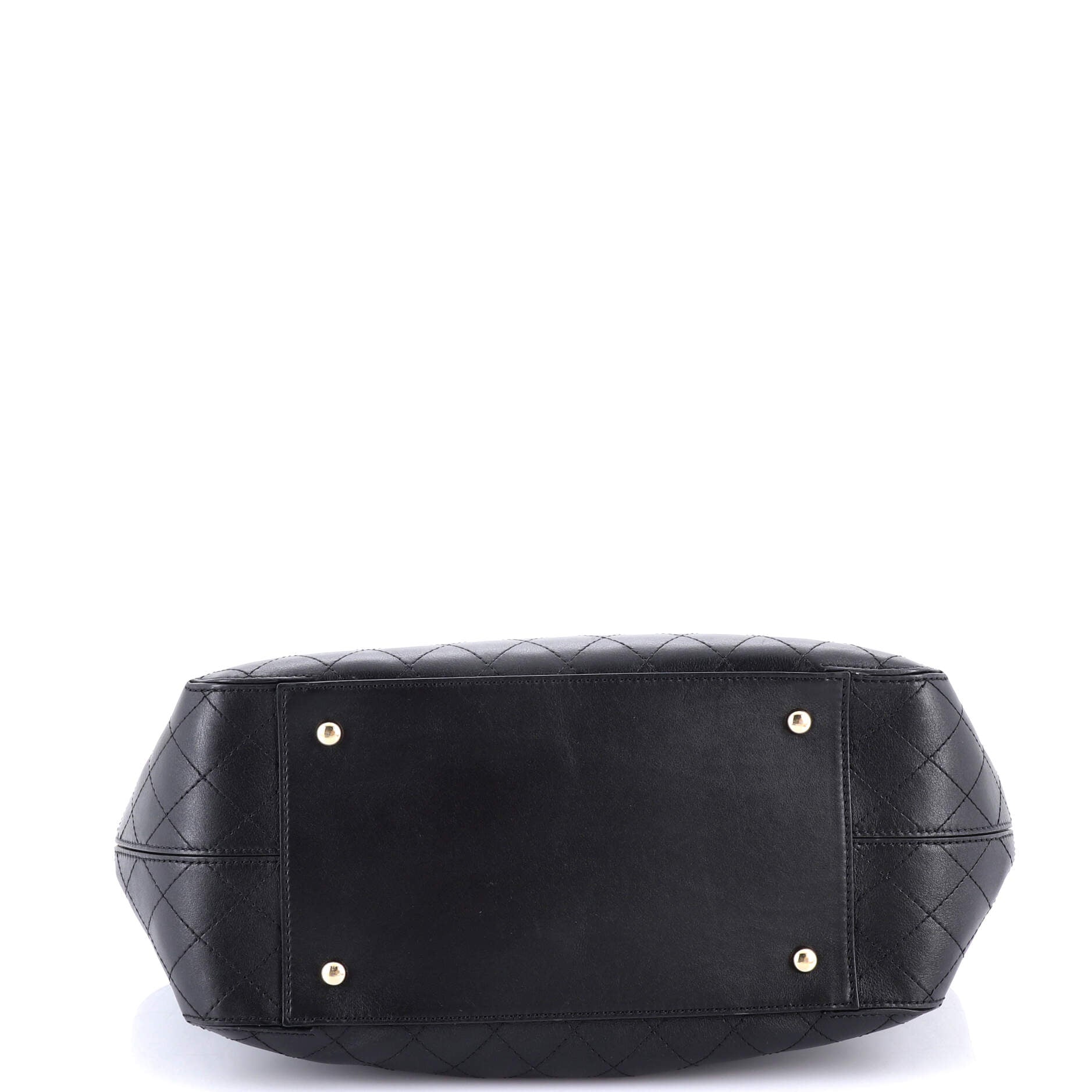 Covered CC Shopping Tote Stitched Calfskin Medium