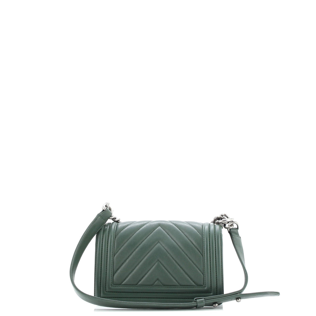 Boy Flap Bag Chevron Calfskin Small