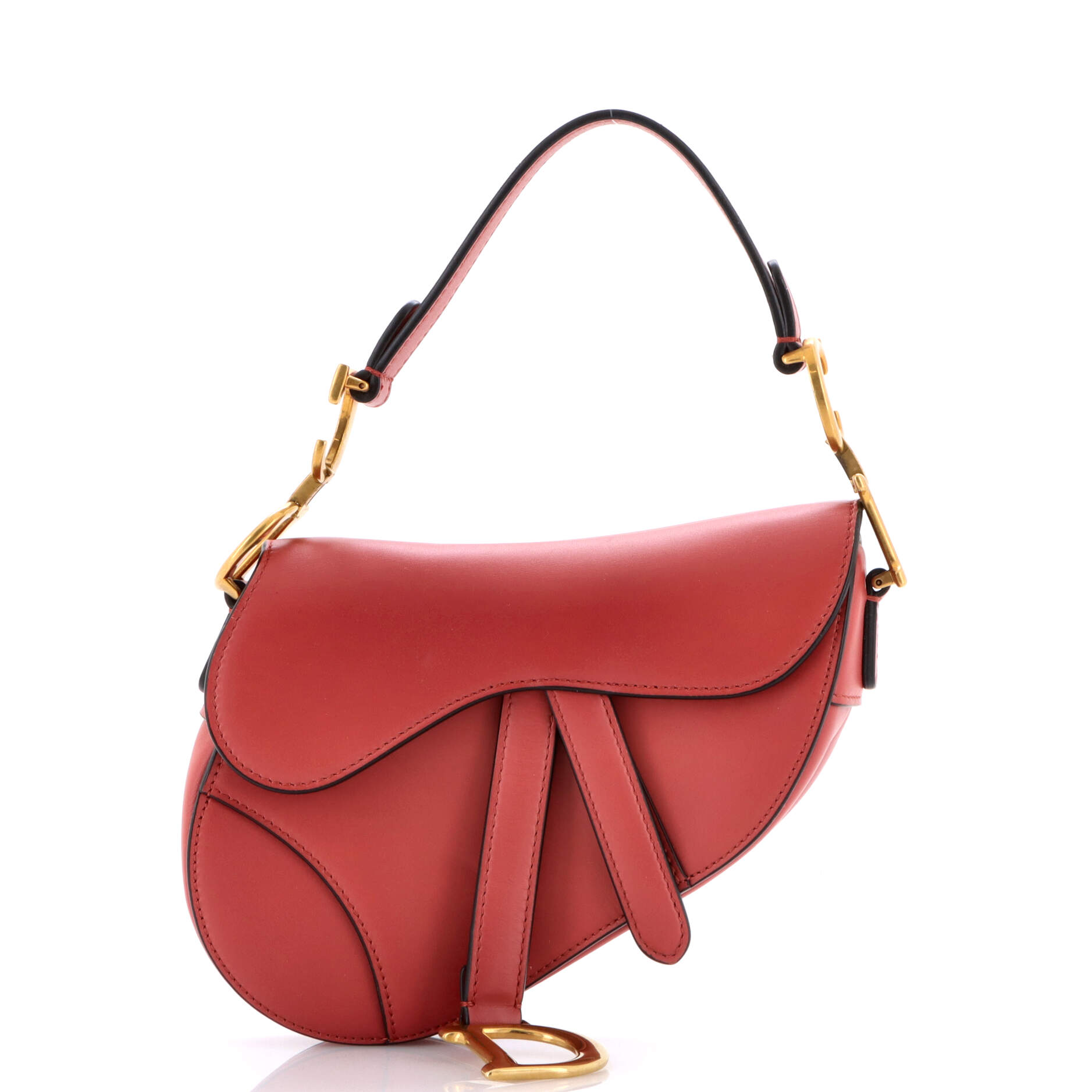 Saddle Handbag Leather Mini