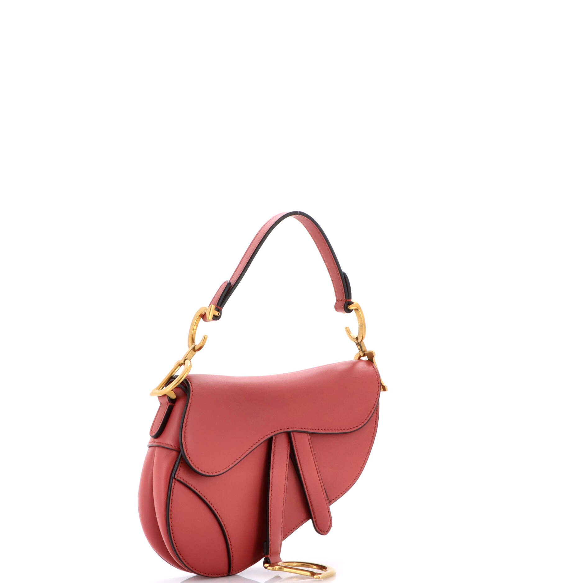 Saddle Handbag Leather Mini