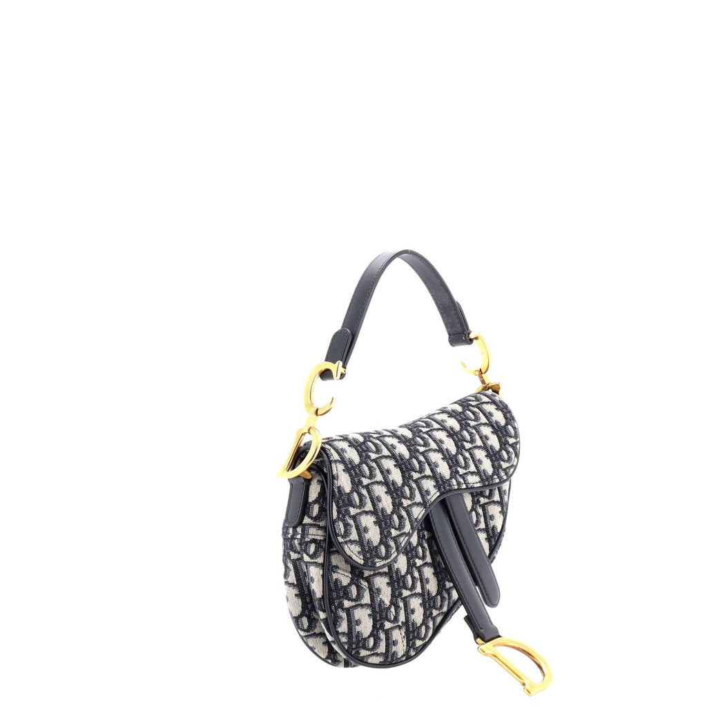 Saddle Handbag Oblique Canvas Mini