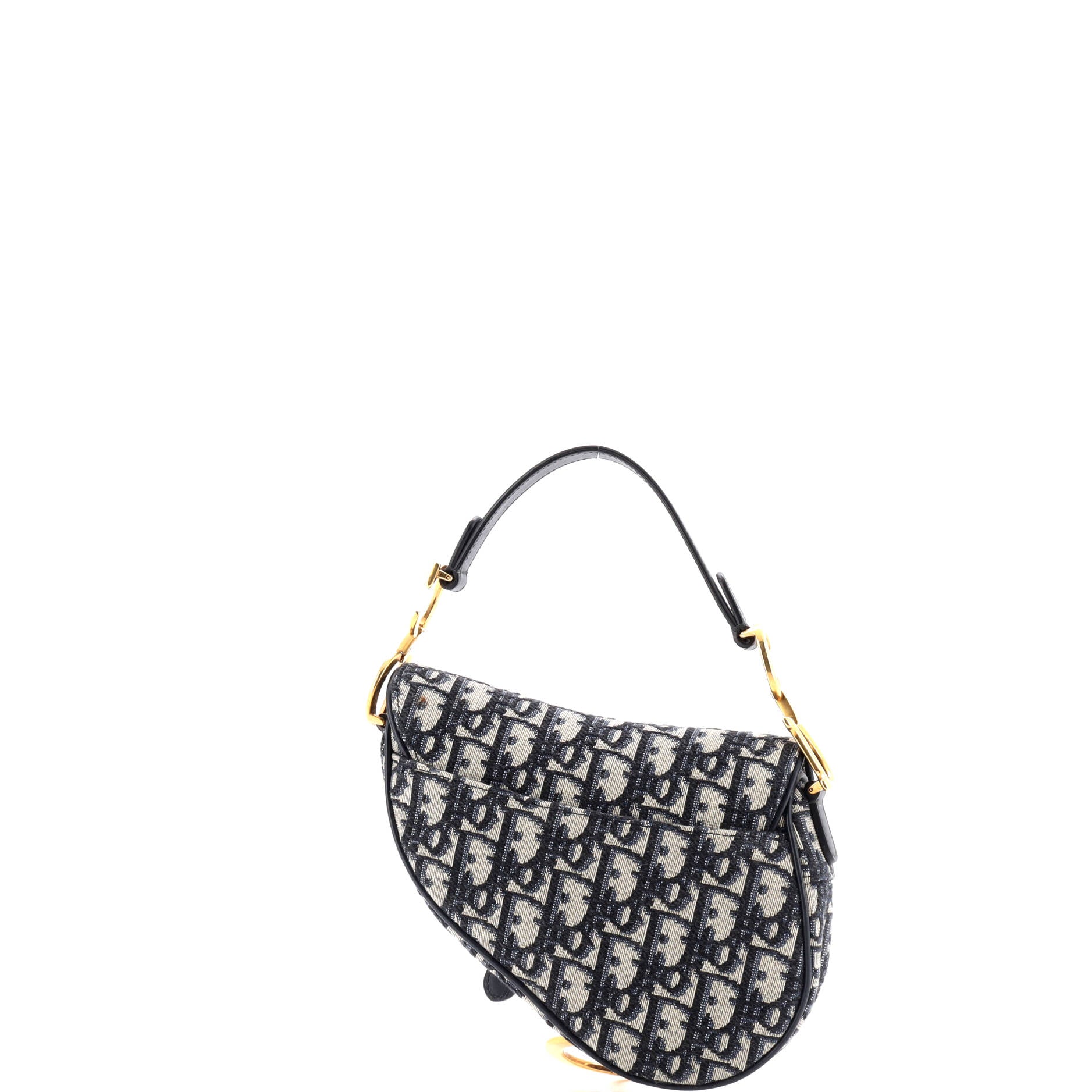 Saddle Handbag Oblique Canvas Mini