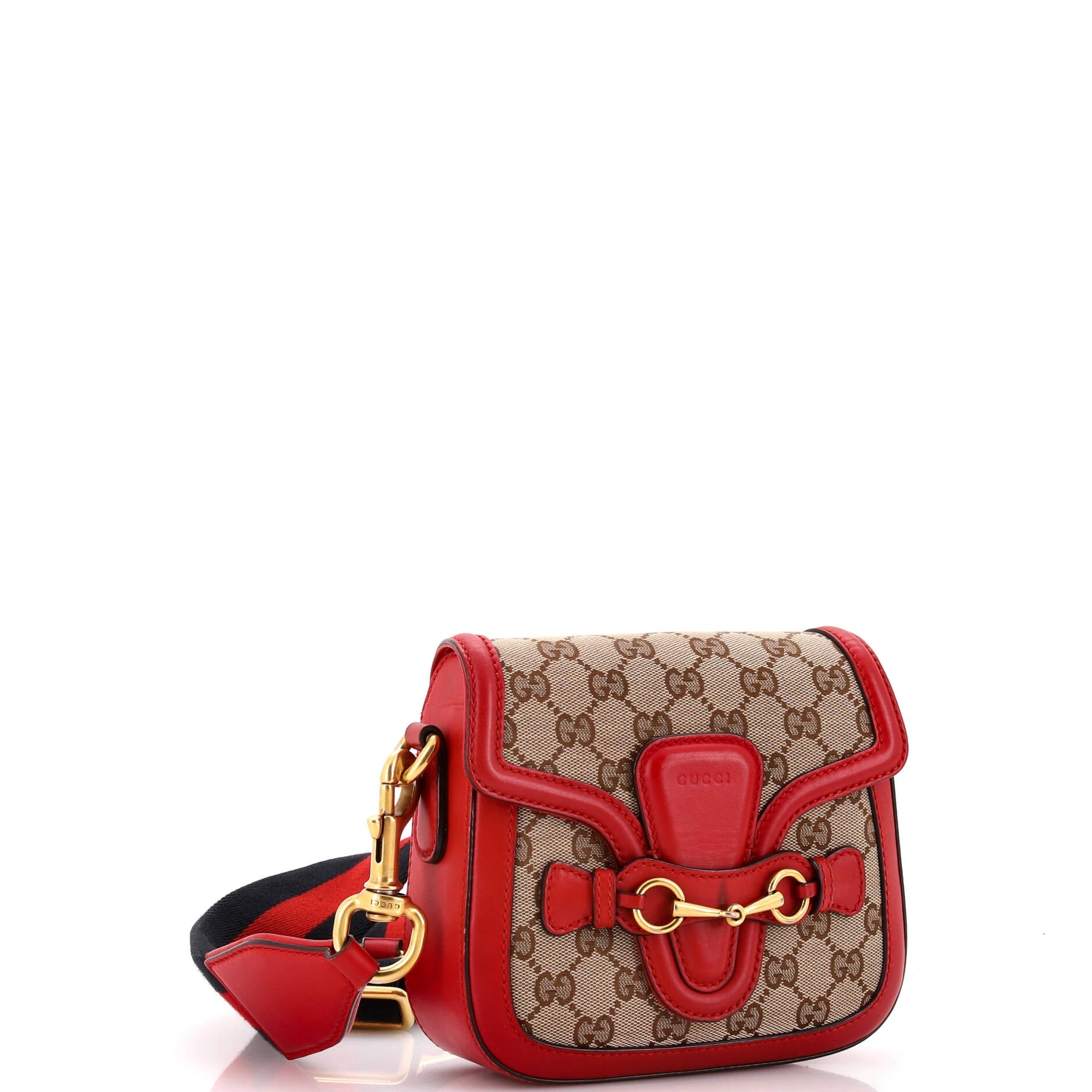 Lady Web Shoulder Bag GG Canvas Small