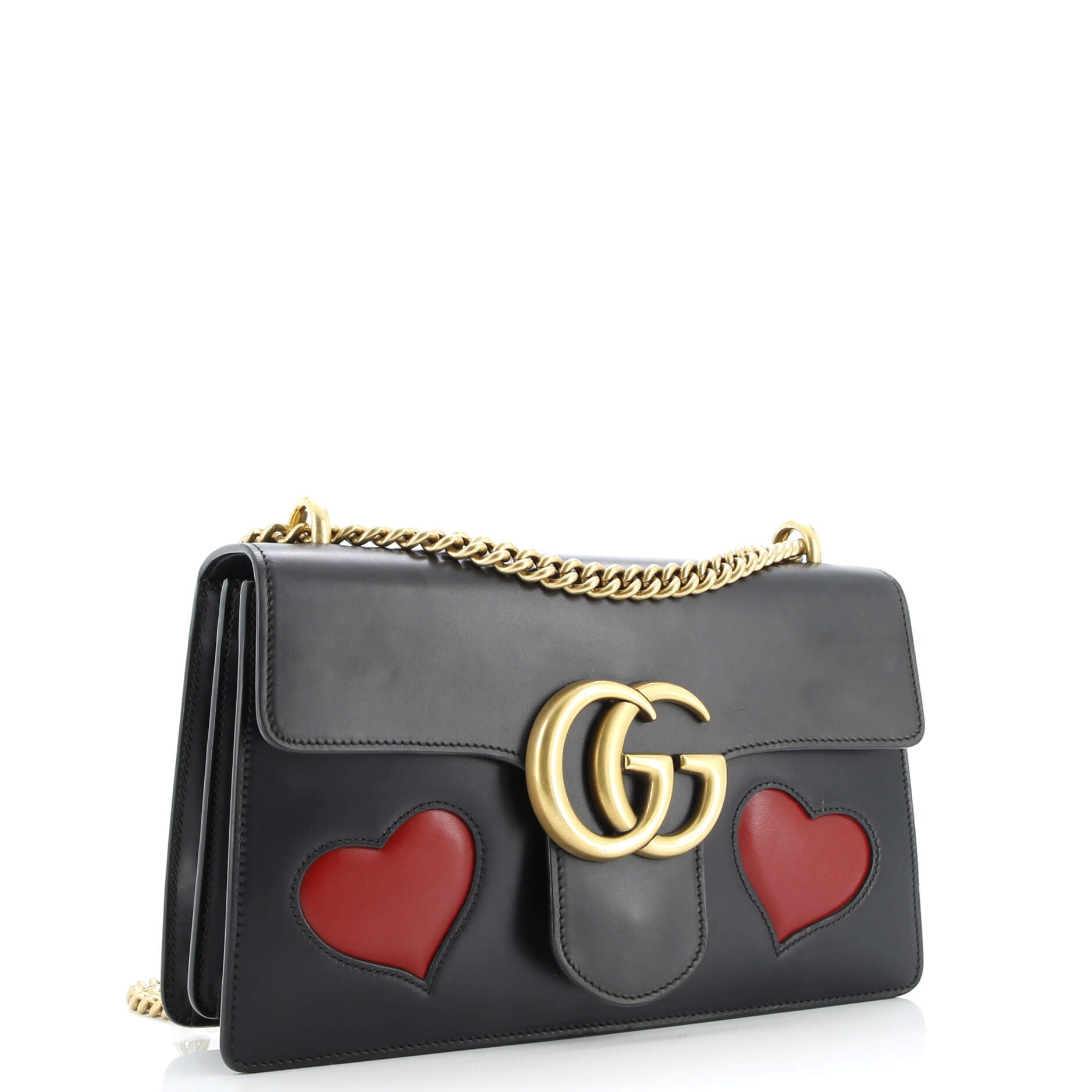 Marmont Chain Shoulder Bag Patchwork Leather Medium