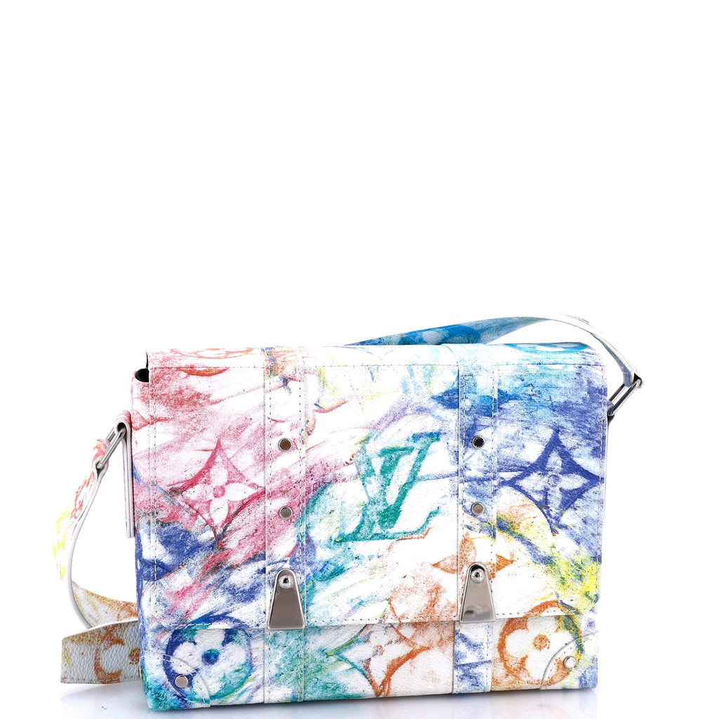 Trunk Messenger Bag Limited Edition Monogram Pastel Multicolor