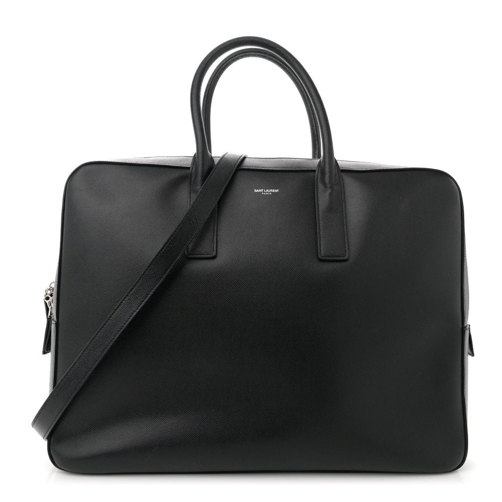 Grain de Poudre Large Museum Briefcase Black