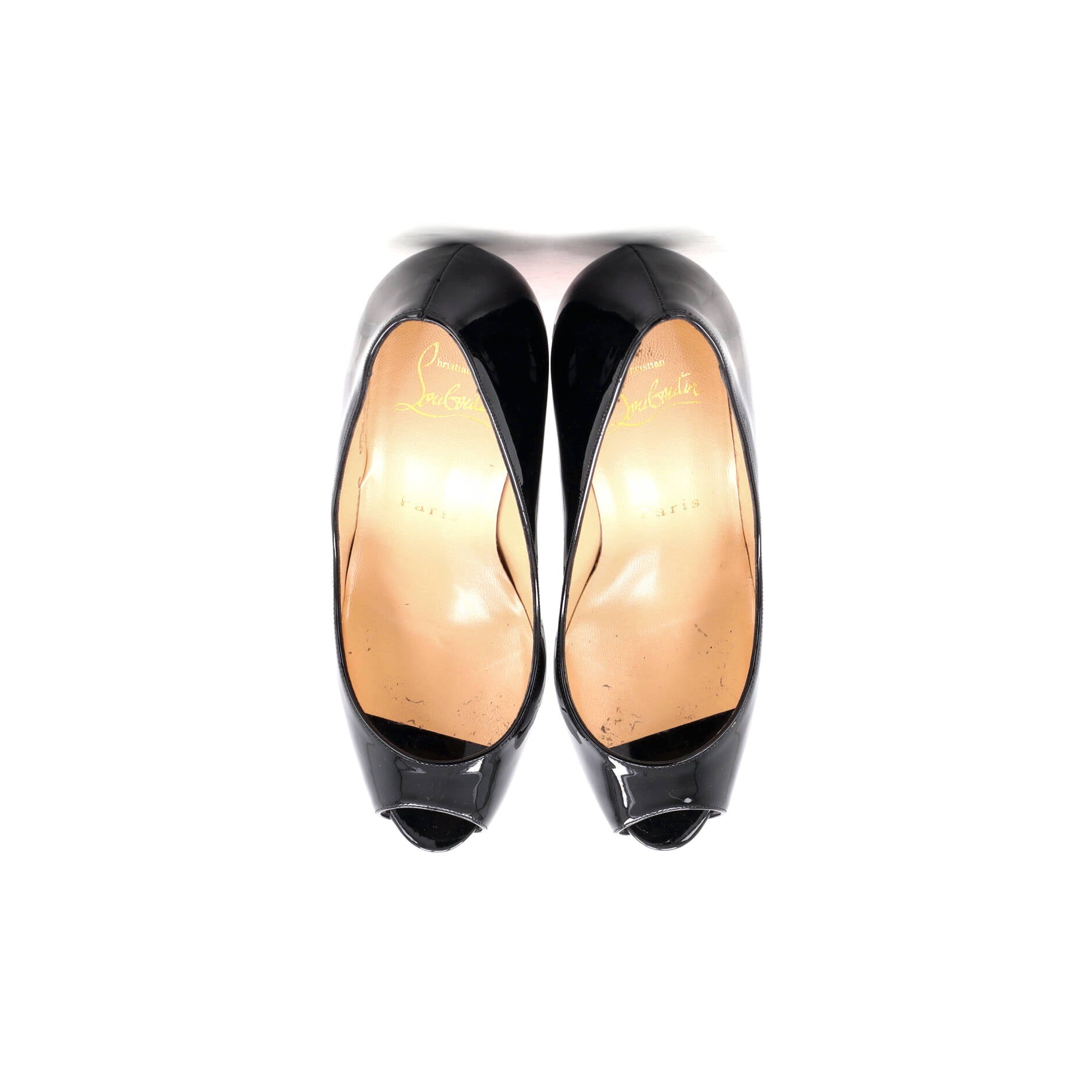 Women's Fetish Peep Pumps Patent 130