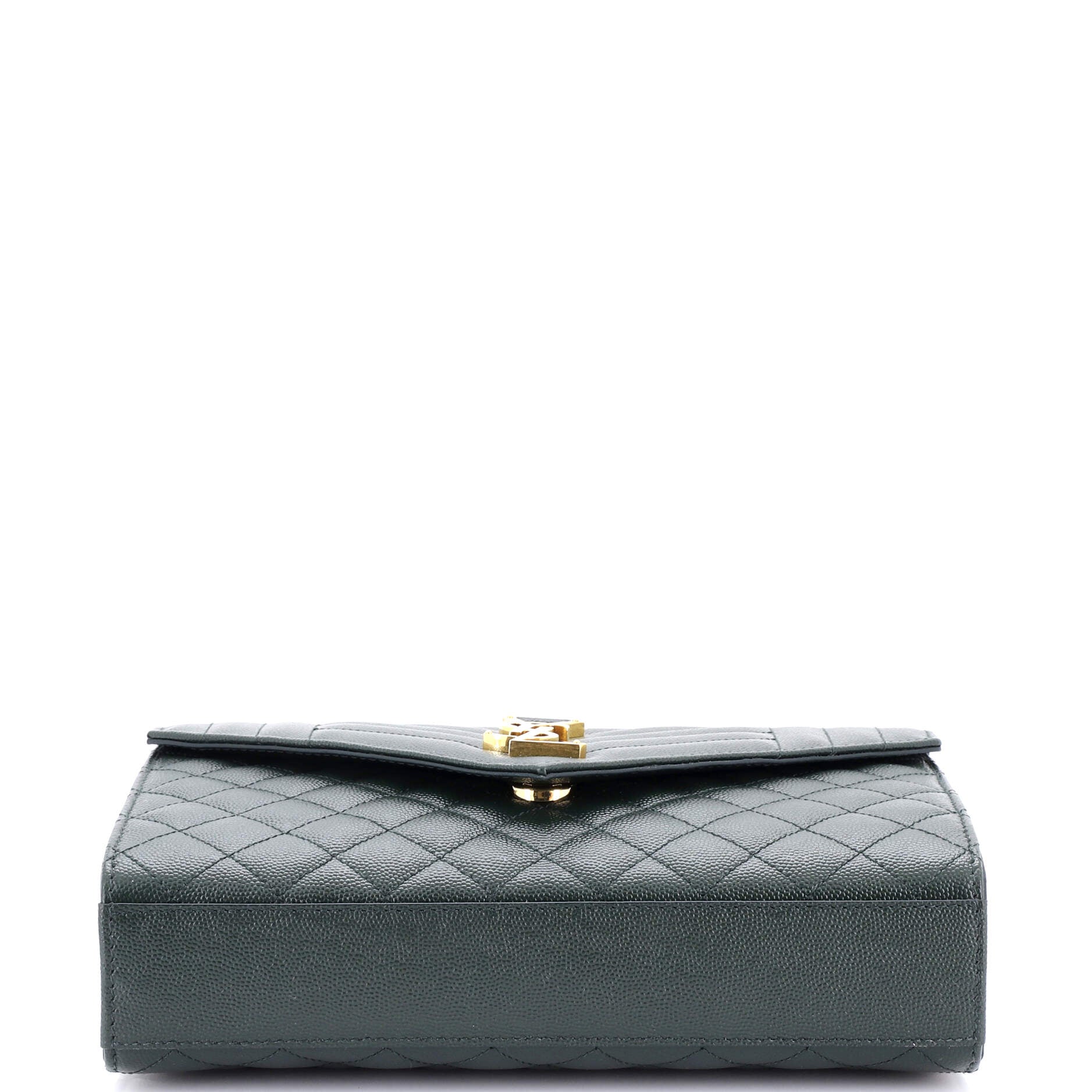 Classic Monogram Envelope Satchel Mixed Matelasse Leather Medium