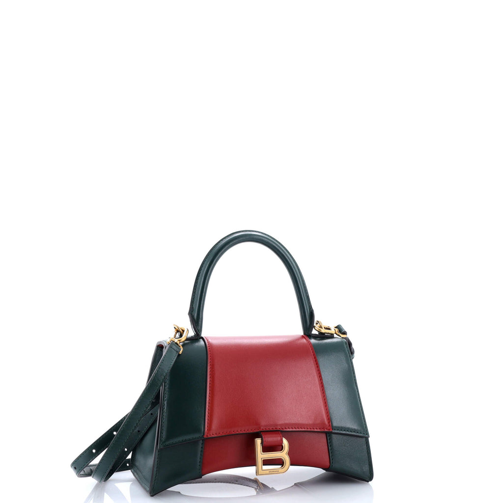 x Balenciaga The Hacker Project Hourglass Top Handle Bag Leather Small
