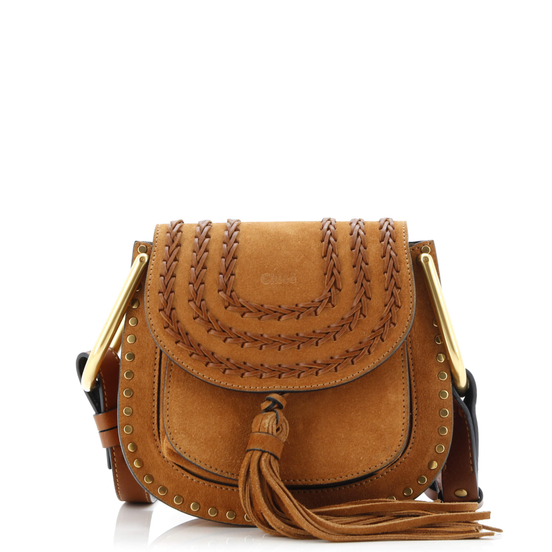 Hudson Handbag Whipstitch Suede Mini