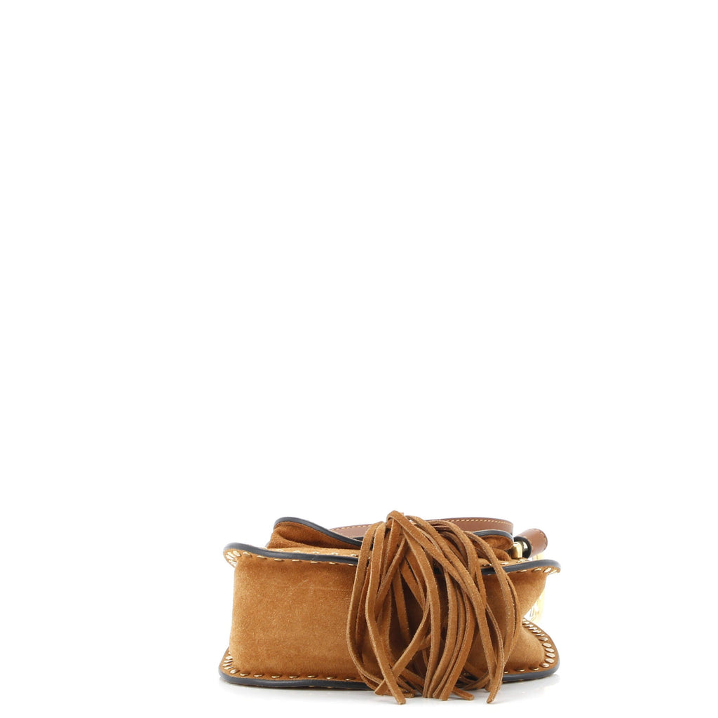 Hudson Handbag Whipstitch Suede Mini