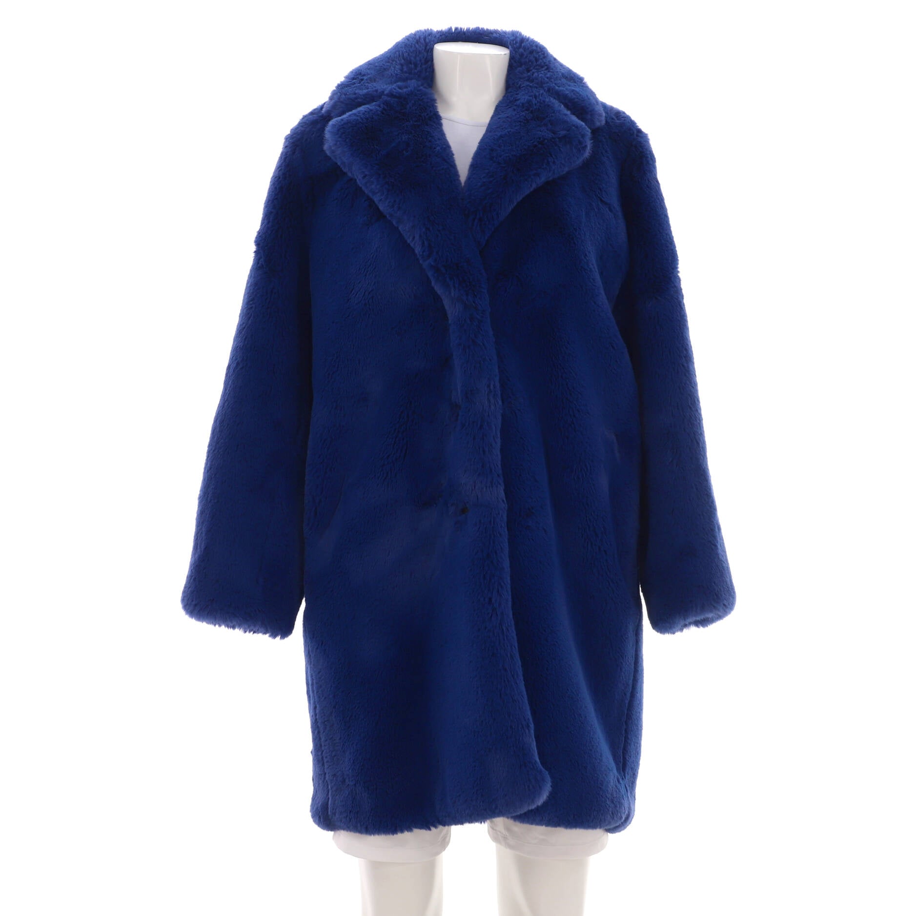 Women's Toggle Closure Coat Faux Fur