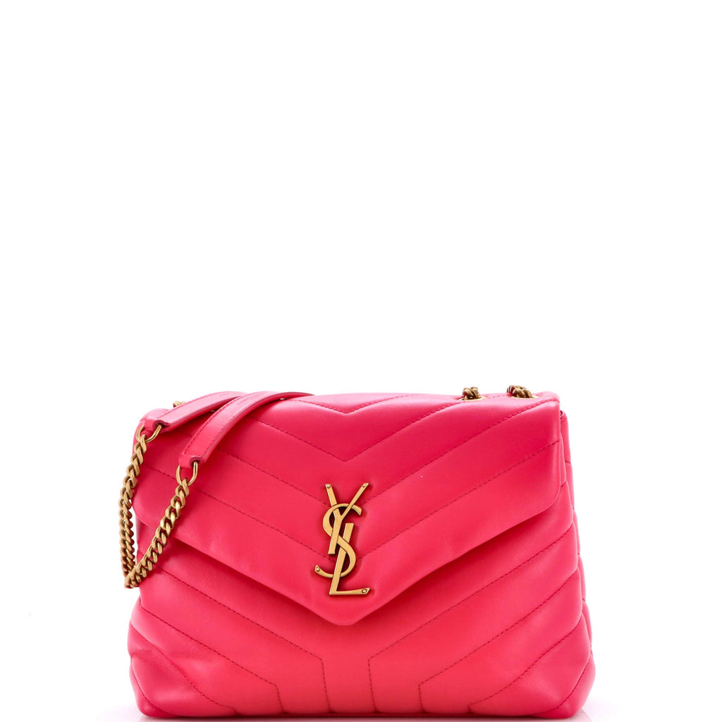 Loulou Shoulder Bag Matelasse Chevron Leather Small