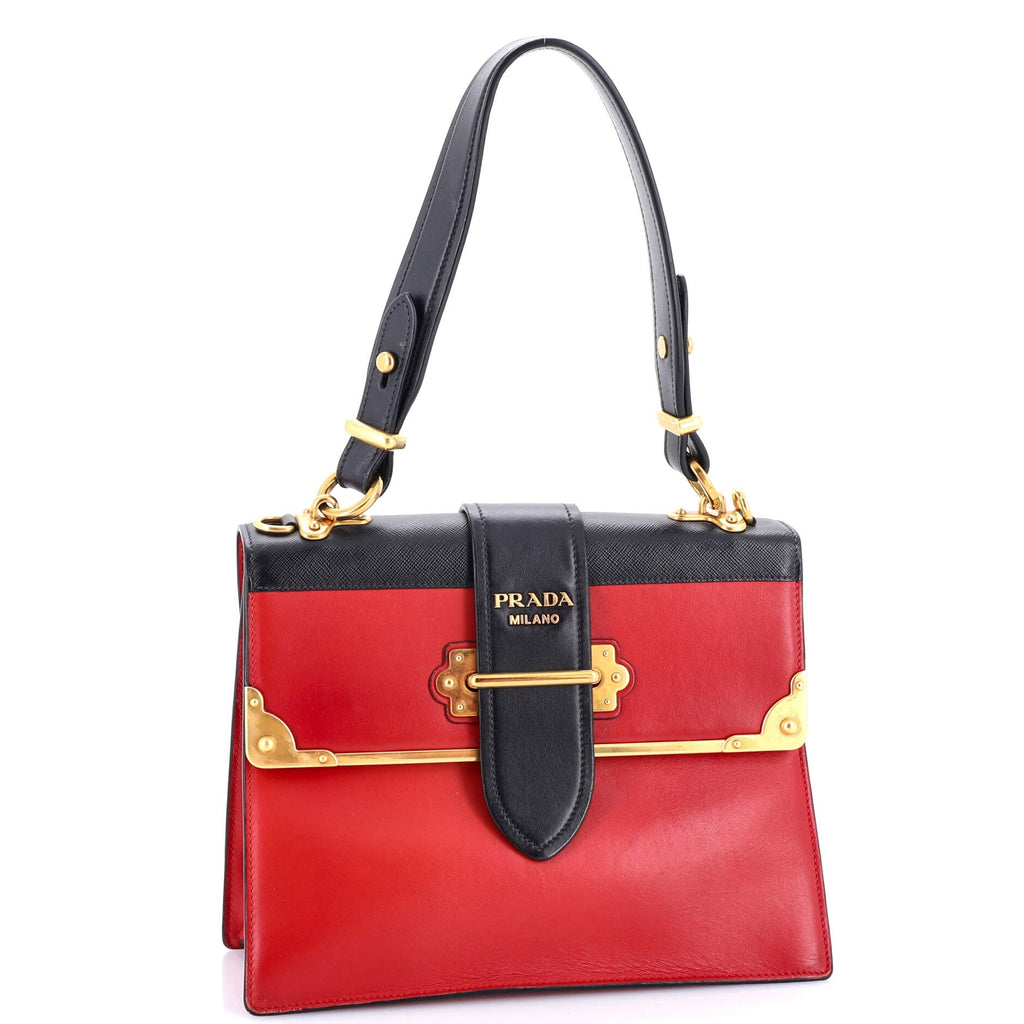 Cahier Convertible Shoulder Bag City Calf and Saffiano Medium